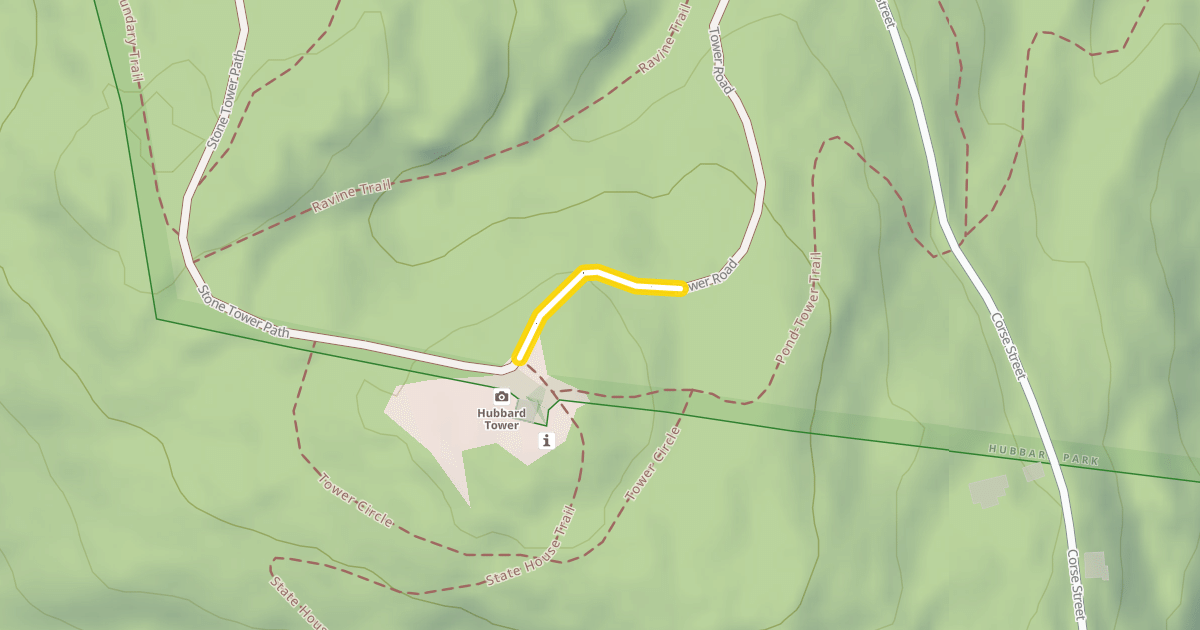 Map preview of Tower Road