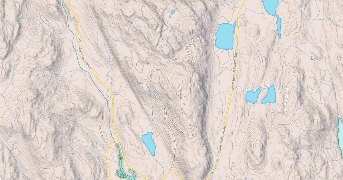 Map preview of Twin Island Creek East Ridge