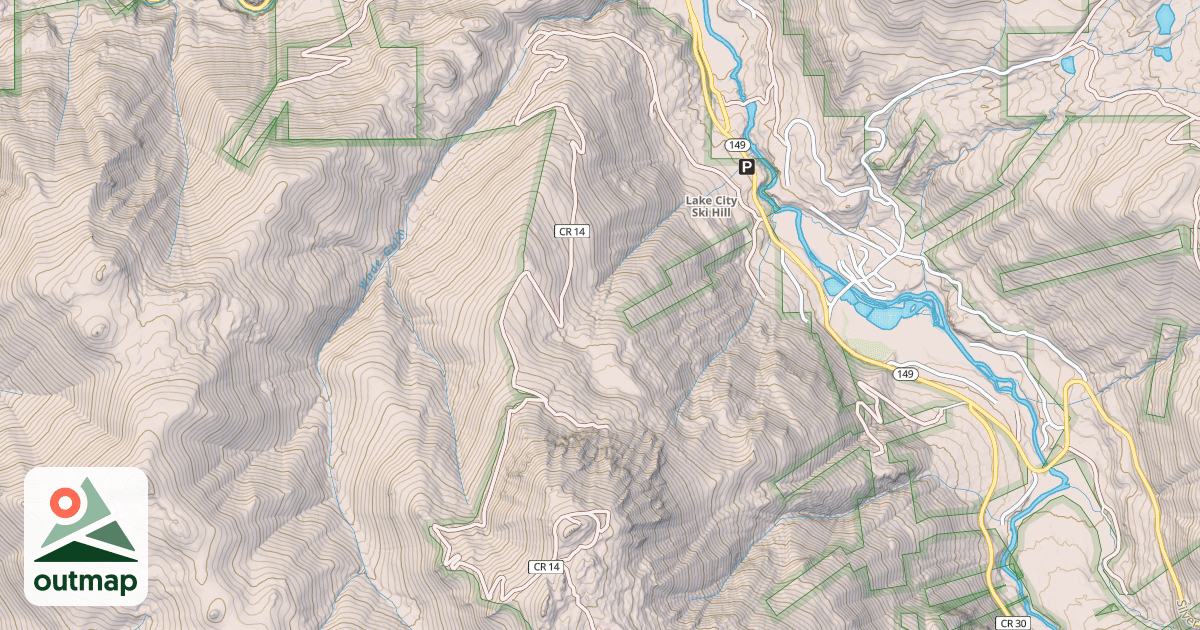 Map of County Road 14