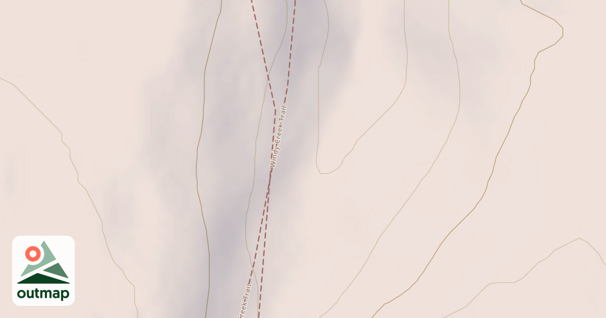 Map of Windy Creek Subsistence Ohv Trail