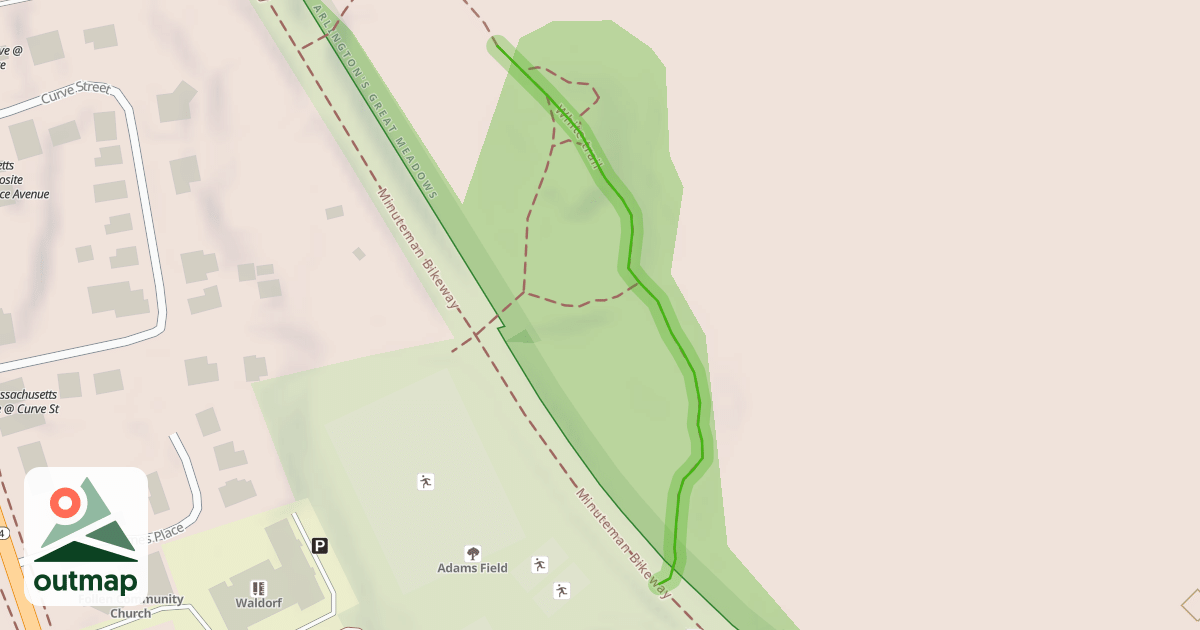 Map of White trail