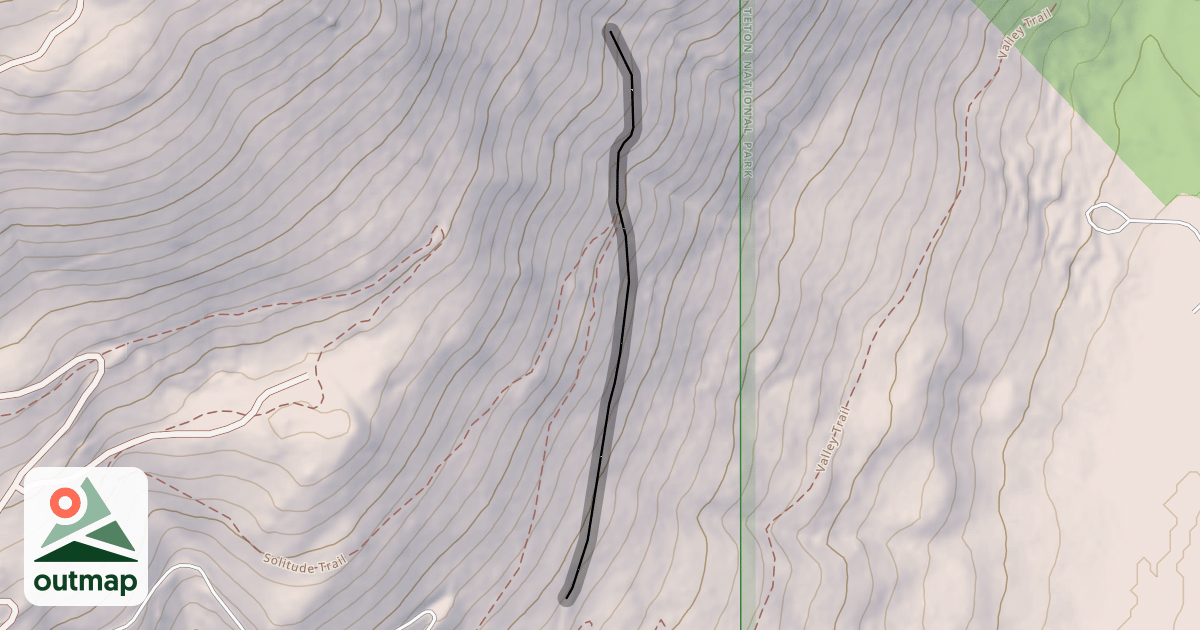 Map of Saratoga Bowl Traverse