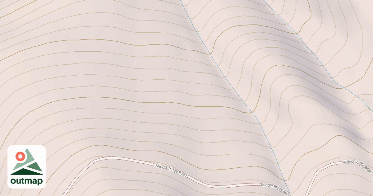 Map of MIDDLE RIDGE