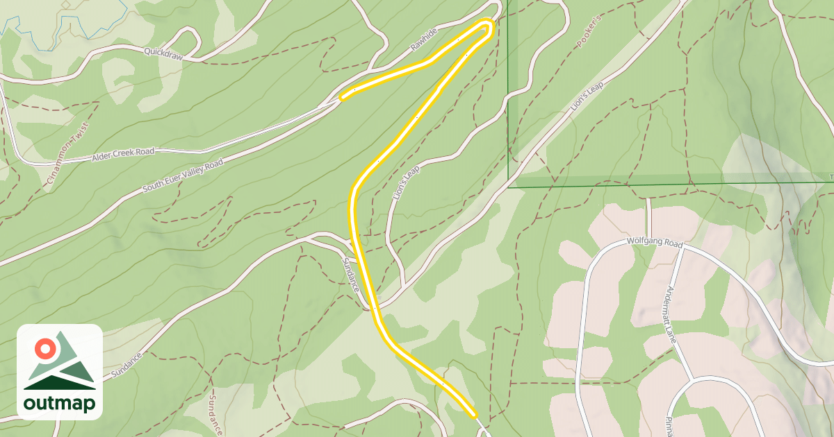 Map of Alder Creek Road