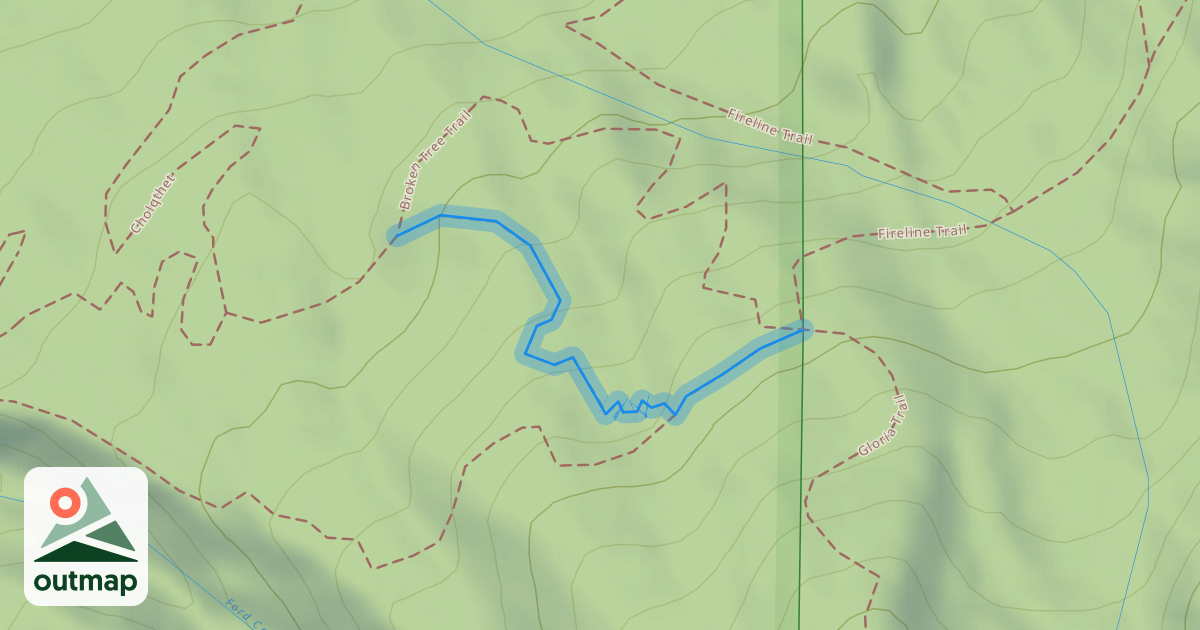 Map of Broken Tree Trail