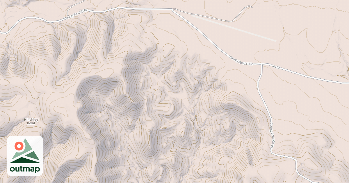 Map of LINCOLN CANYON