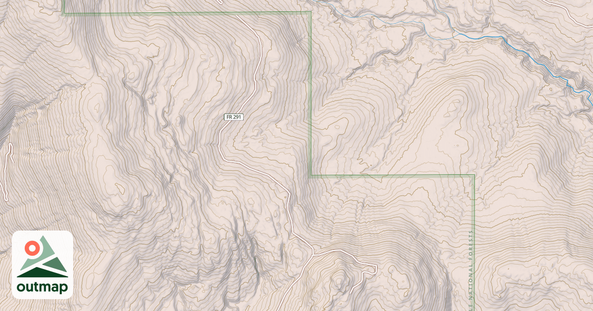 Map of DODGE PEAK