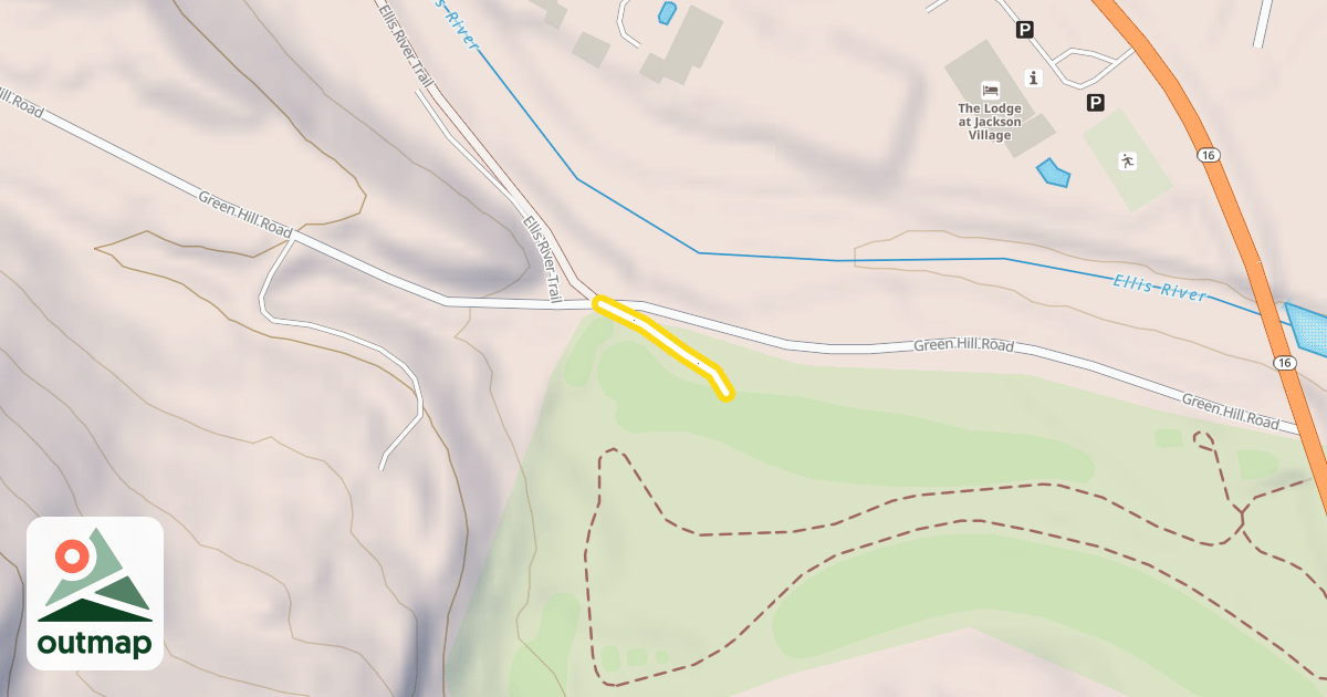Map of Ellis River Trail