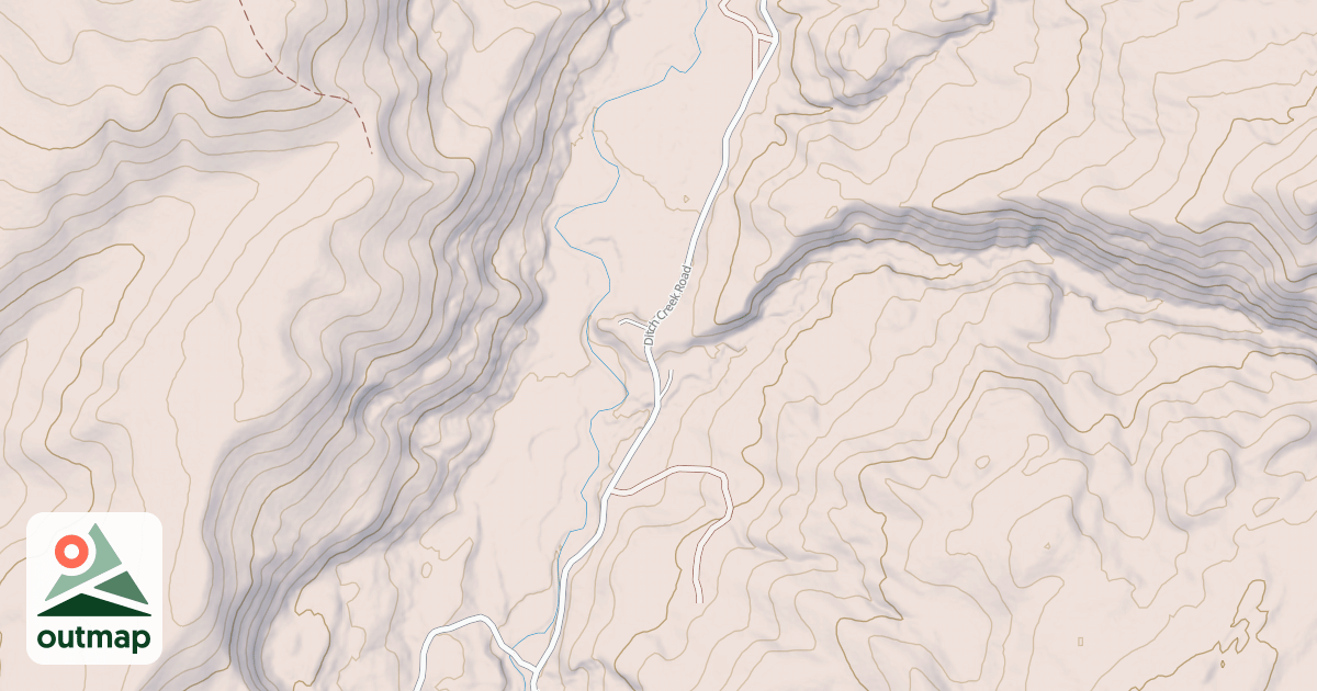 Map of DITCH CREEK