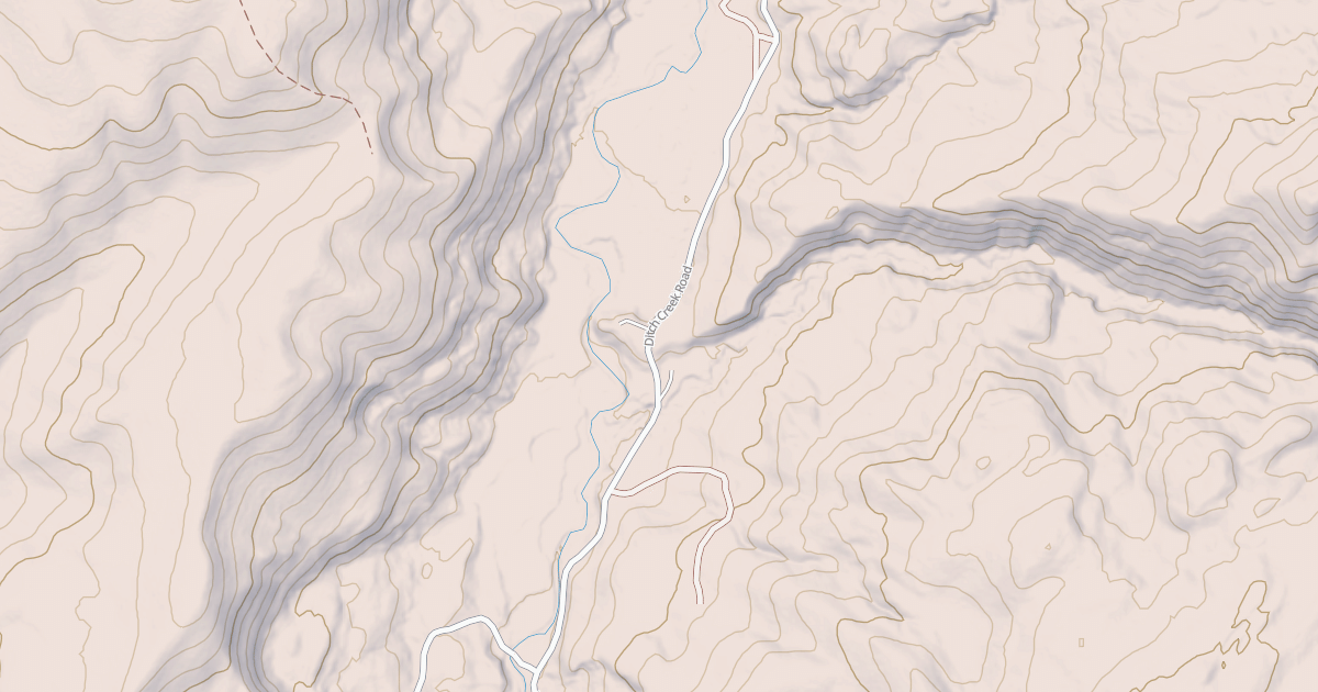 Map preview of DITCH CREEK