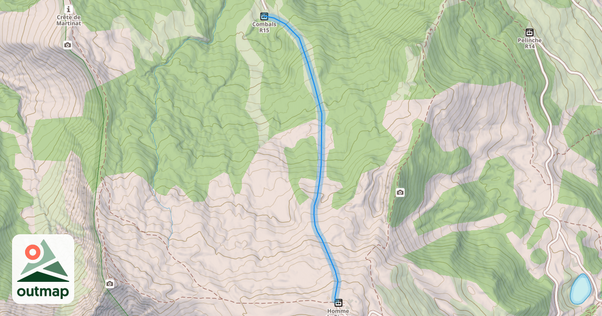 Map of Le Lac