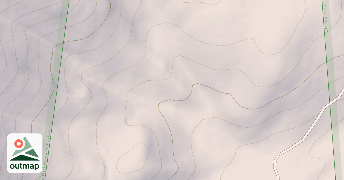Map of Lateral Canyon