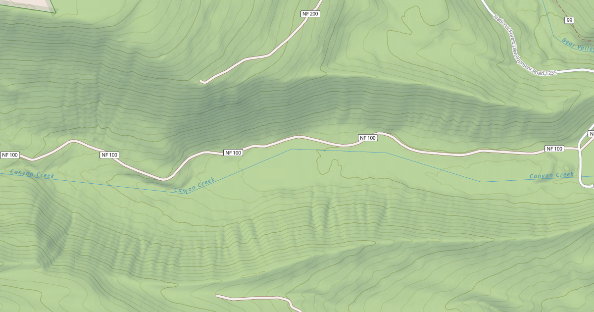 Map preview of USFS Motor Vehicle Use Map Roads {5FB76C0F-3260-40F8-85CD-CF1E1EF017EC}