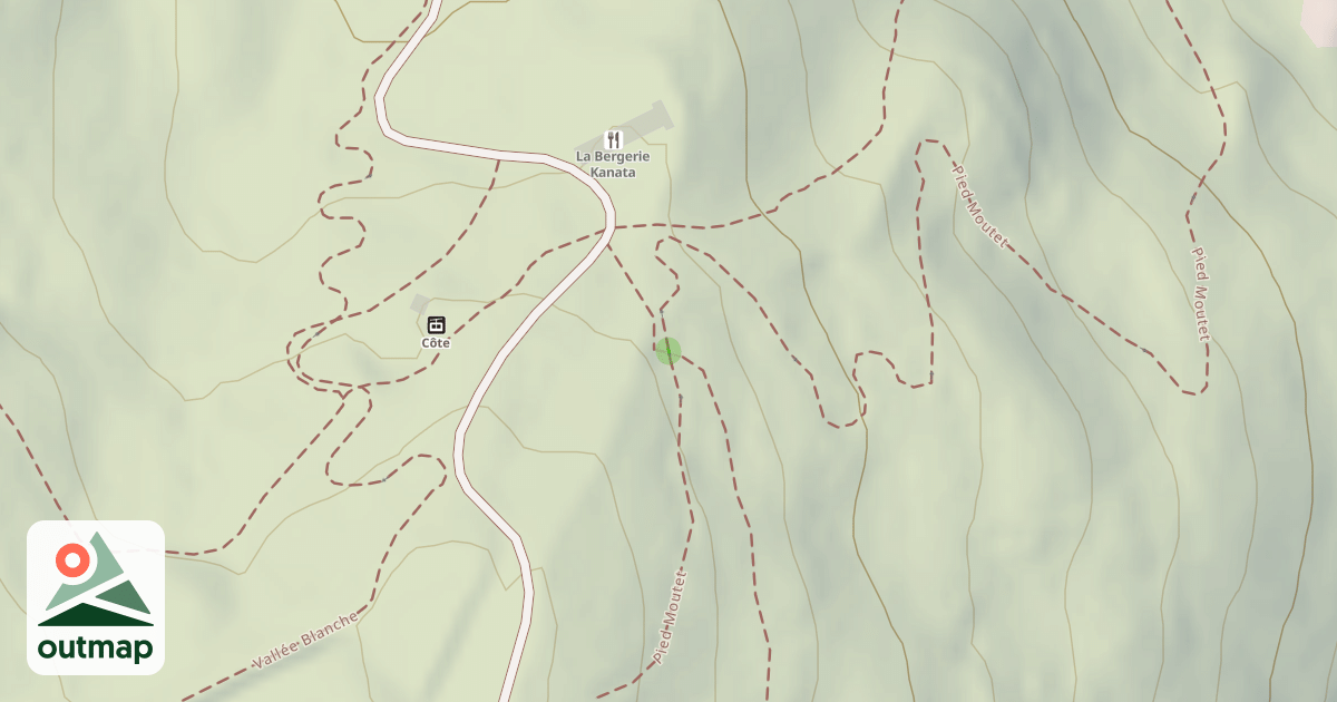 Map of Pied Moutet