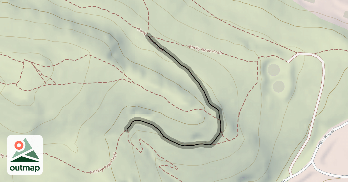 Map of Rocky Road Trail