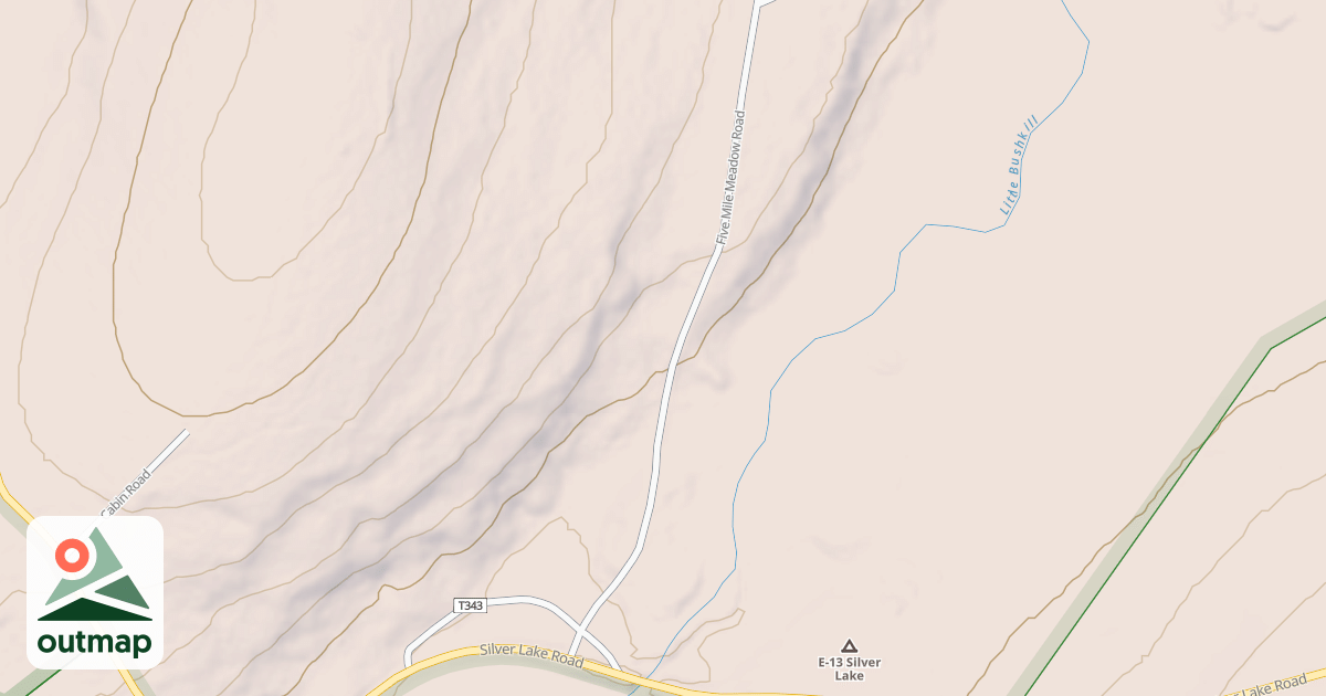 Map of Edgemere-Pecks Pond - Snowmobile Trails