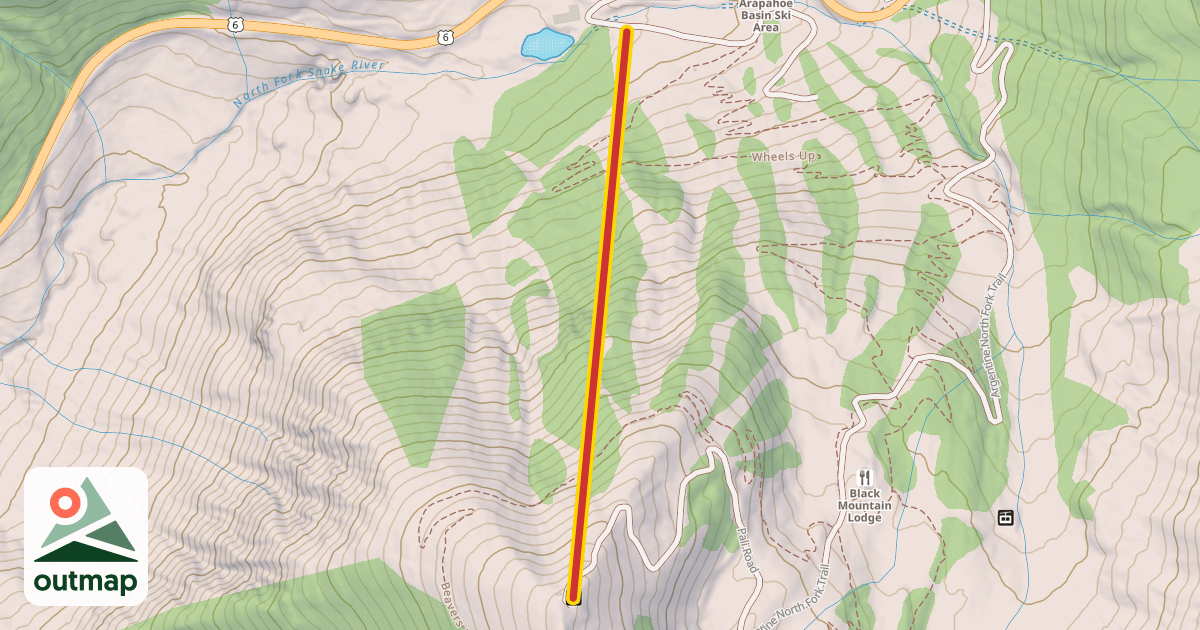 Map of Pallavicini Lift