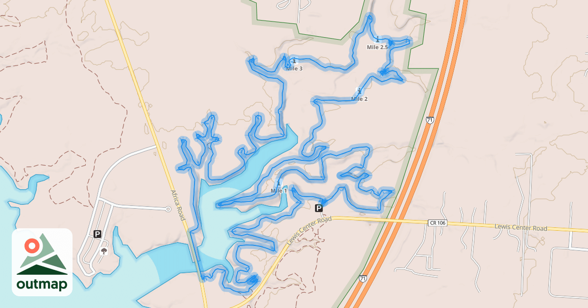 Map of Alum Creek Phase 1