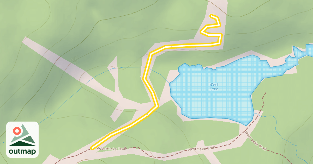 Map of West Lake Weir