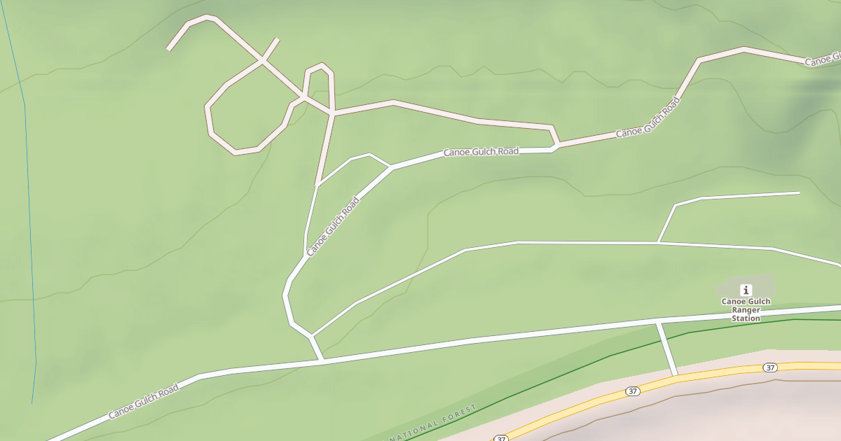 Map preview of CANOE GULCH RANGER STA A