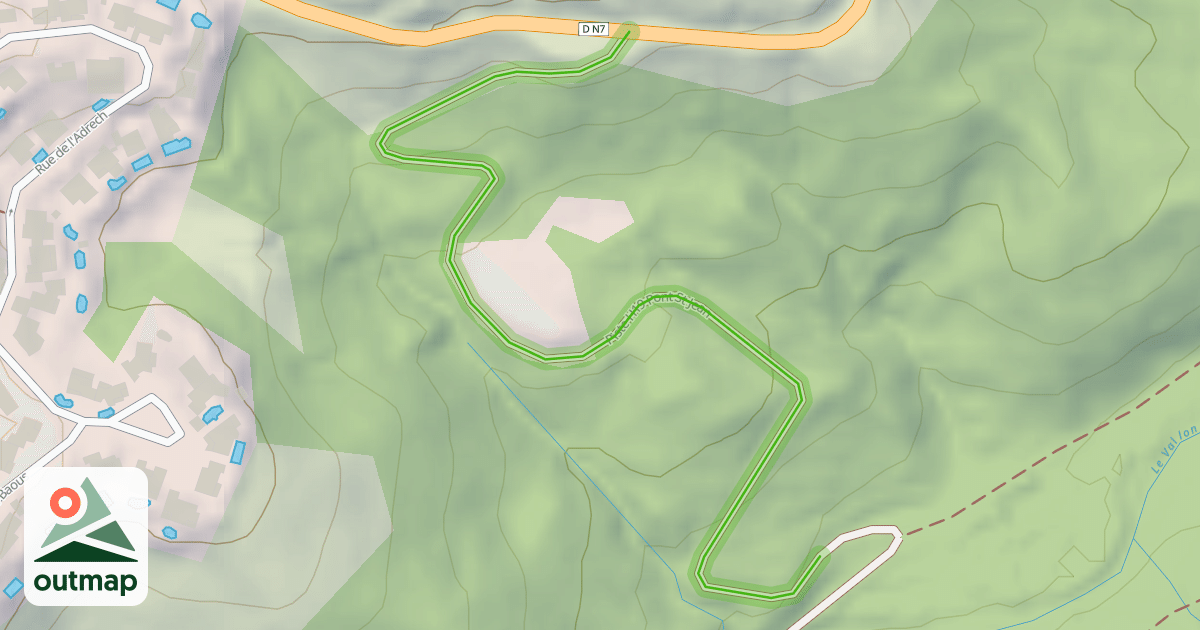 Map of Piste H19 Pont St Jean