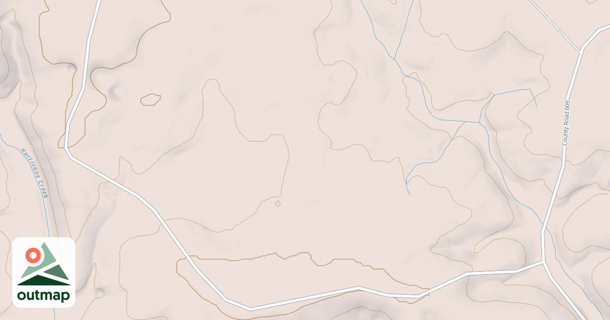 Map of COUNTY ROAD SPUR
