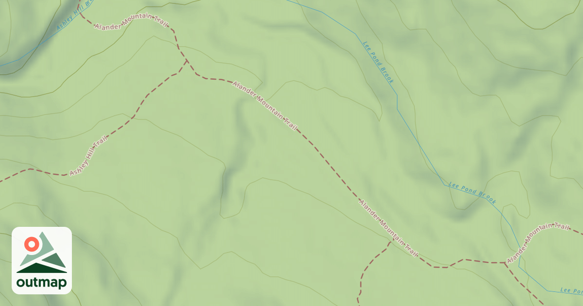Map of Alander Mountain Trail