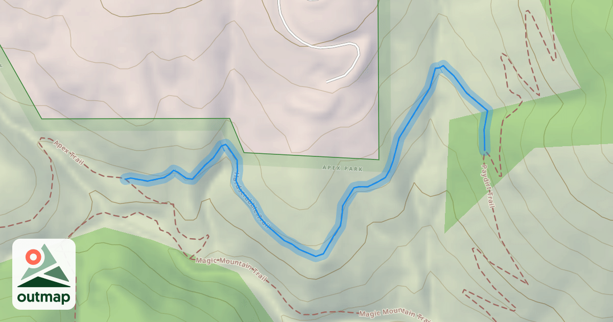 Map of Hardscrabble Trail