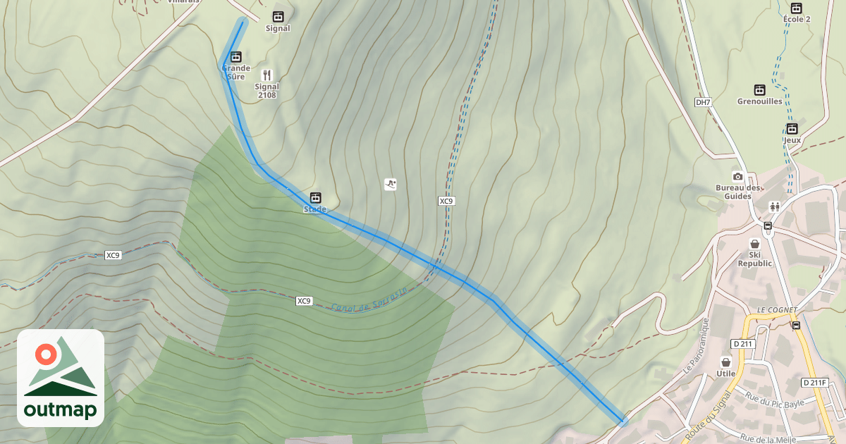 Map of Petite Sure