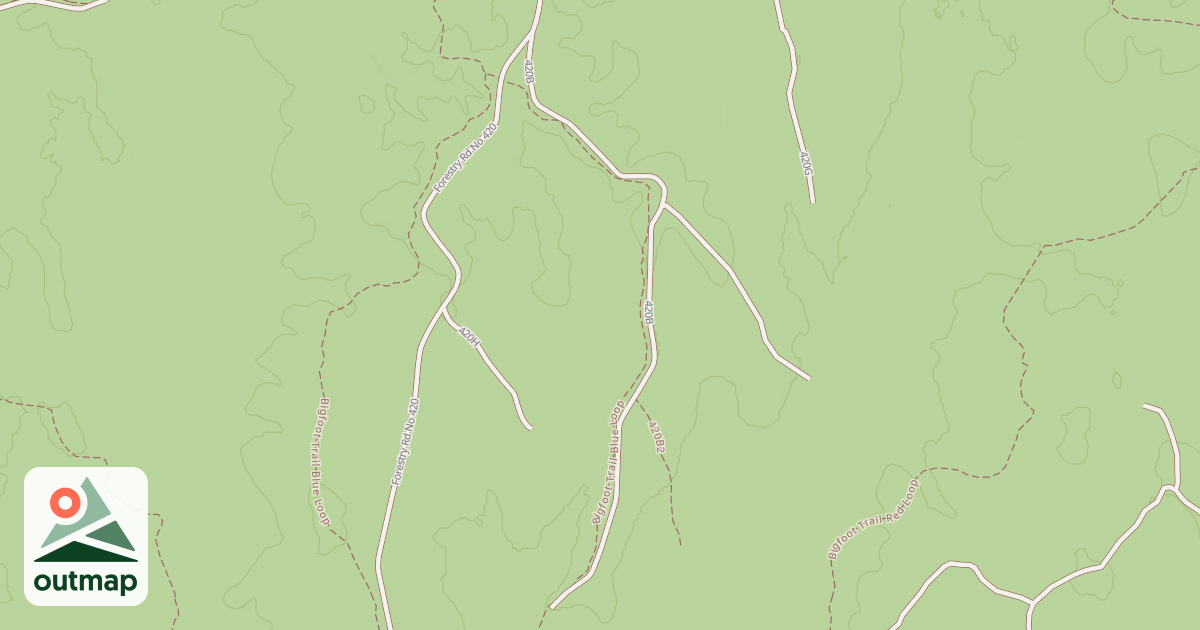 Map of USFS Motor Vehicle Use Map Roads {0FF5F56B-A72D-49C6-A2E4-EBAB3ACF2A9D}