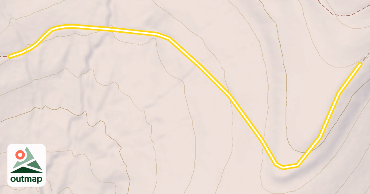Map of Snowsnake Run