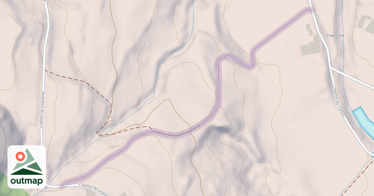Map of Chemin provisoire vitaverne