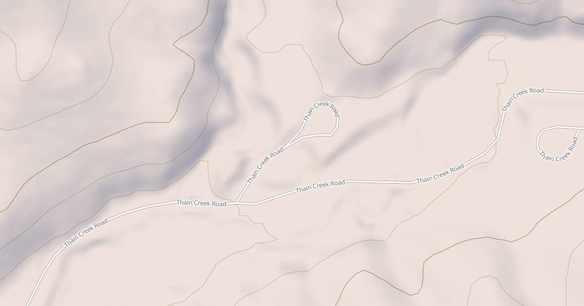 Map preview of THAIN CREEK CAMP SPUR