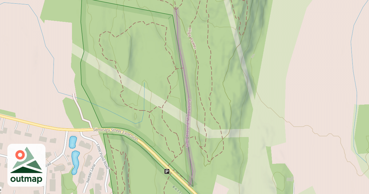 Map of Trail Around Middlebury