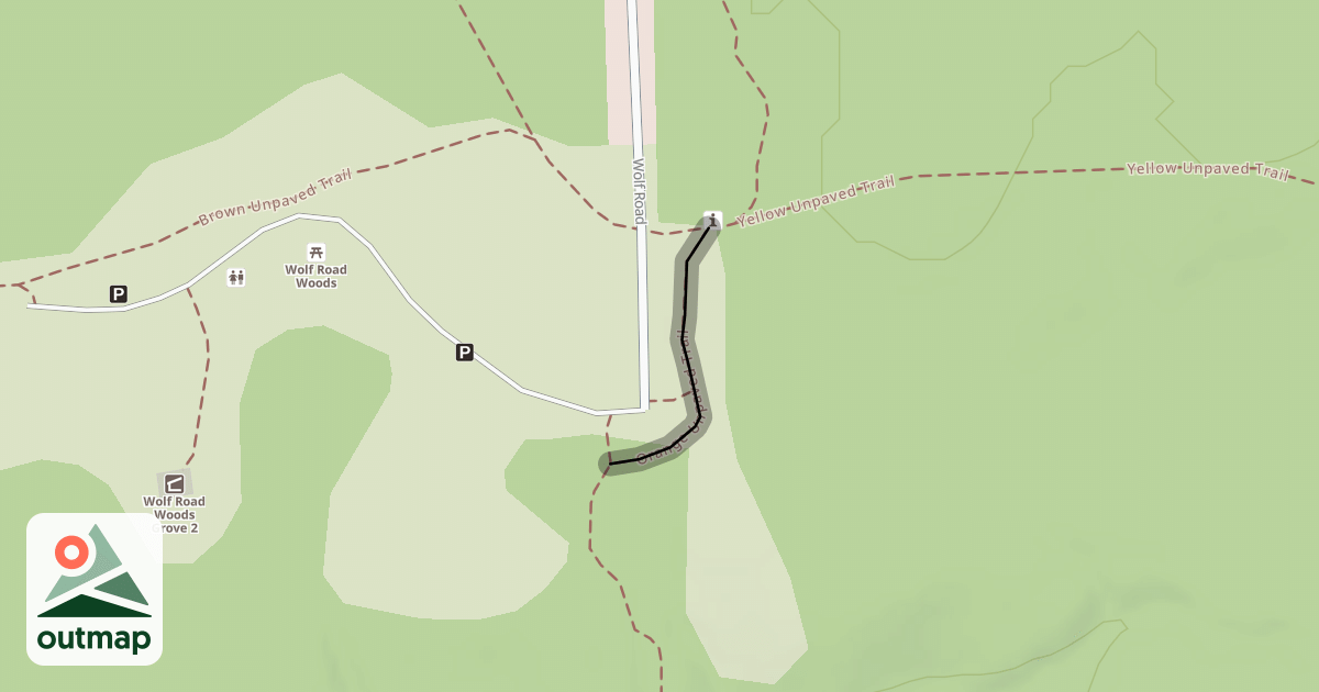 Map of Orange Unpaved Trail