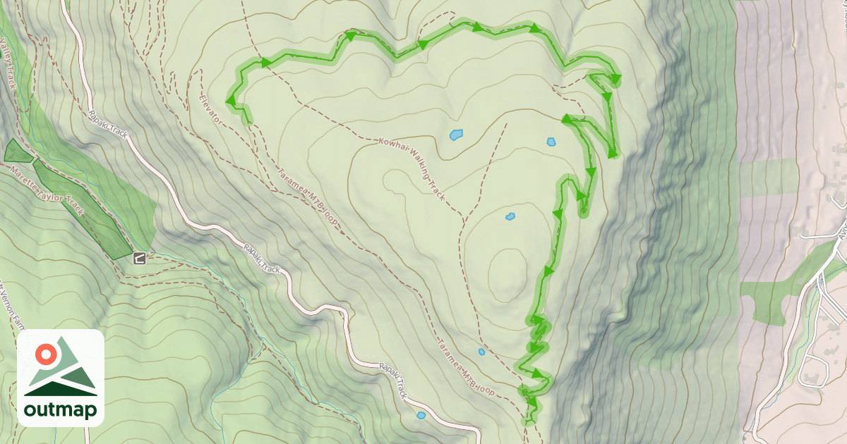 Map of Taramea MTB loop