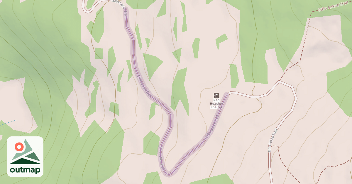Map of Elfin Lakes Trail