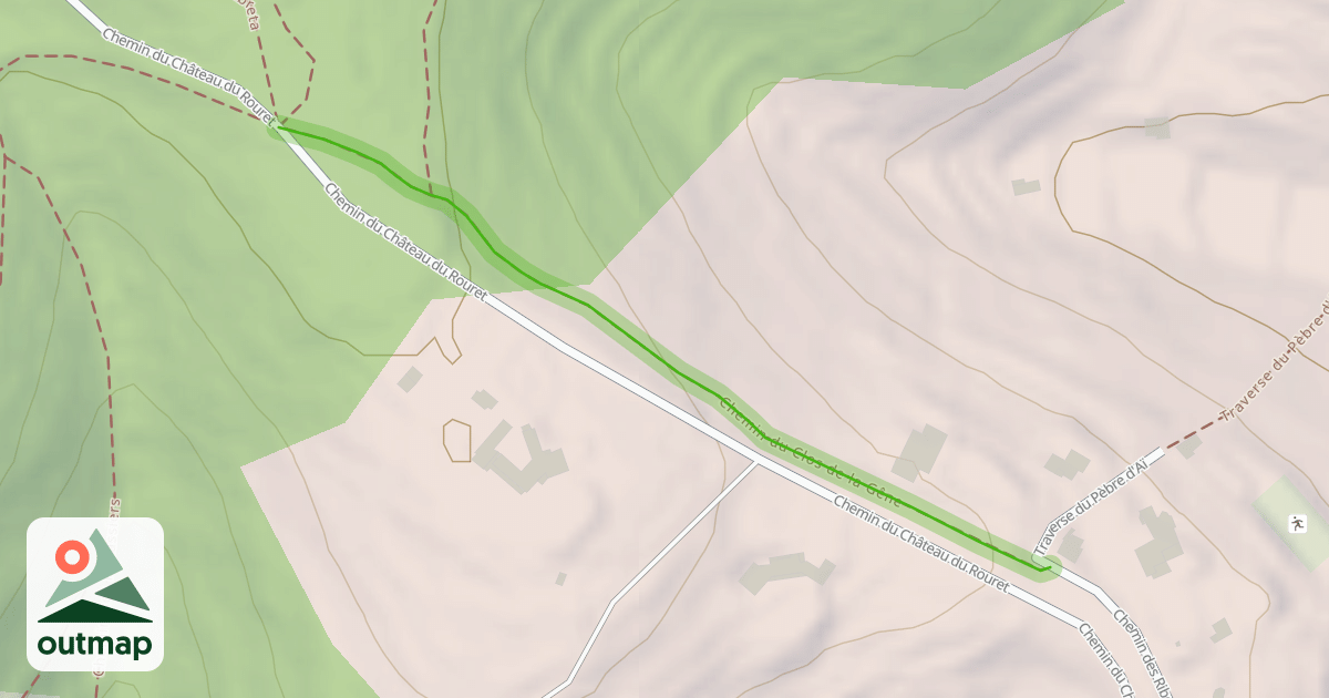 Map of Chemin du Clos de la Gêne