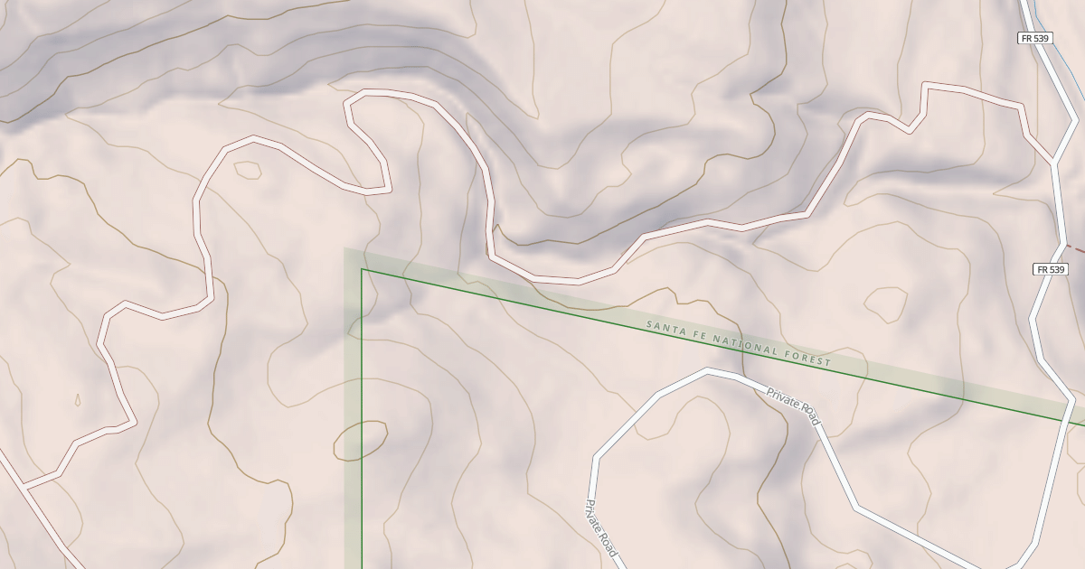 Map preview of USFS Motor Vehicle Use Map Roads {6F9711CC-9CC9-43BA-A3DA-A166755F46E9}