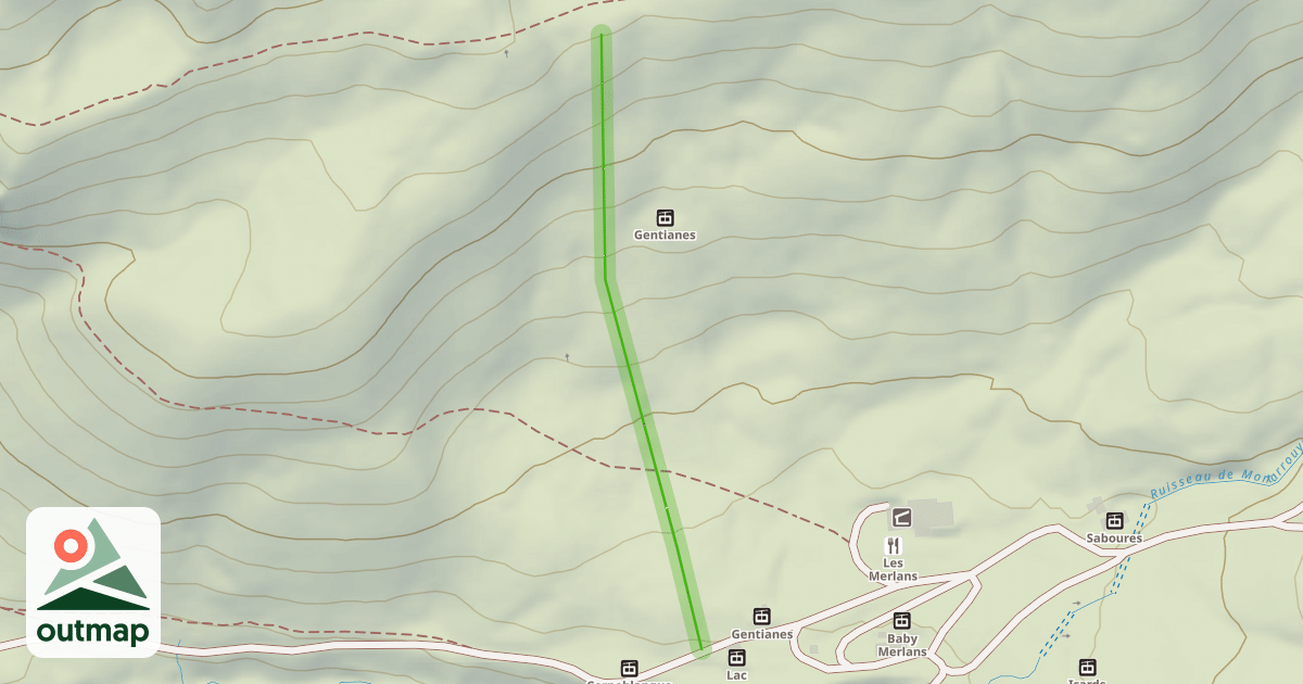 Map of Gentianes