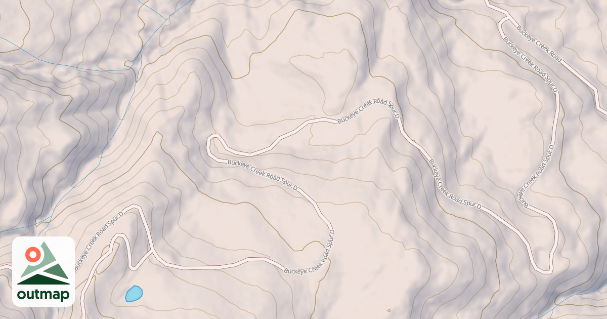 Map of BUCKEYE CREEK