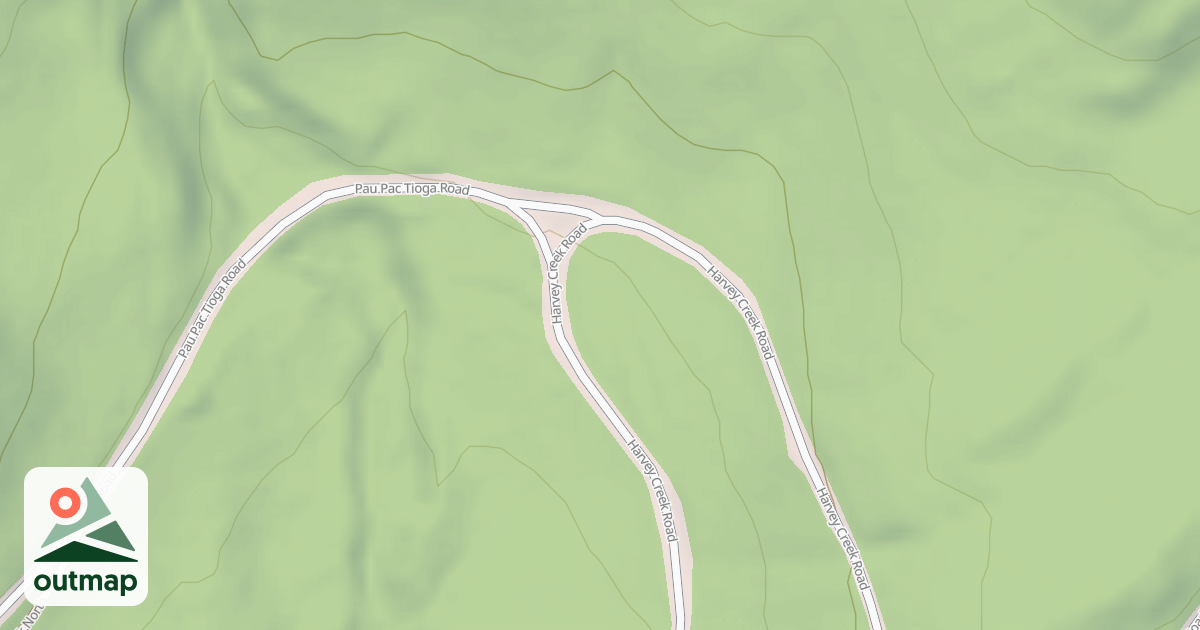 Map of HARVEY CREEK
