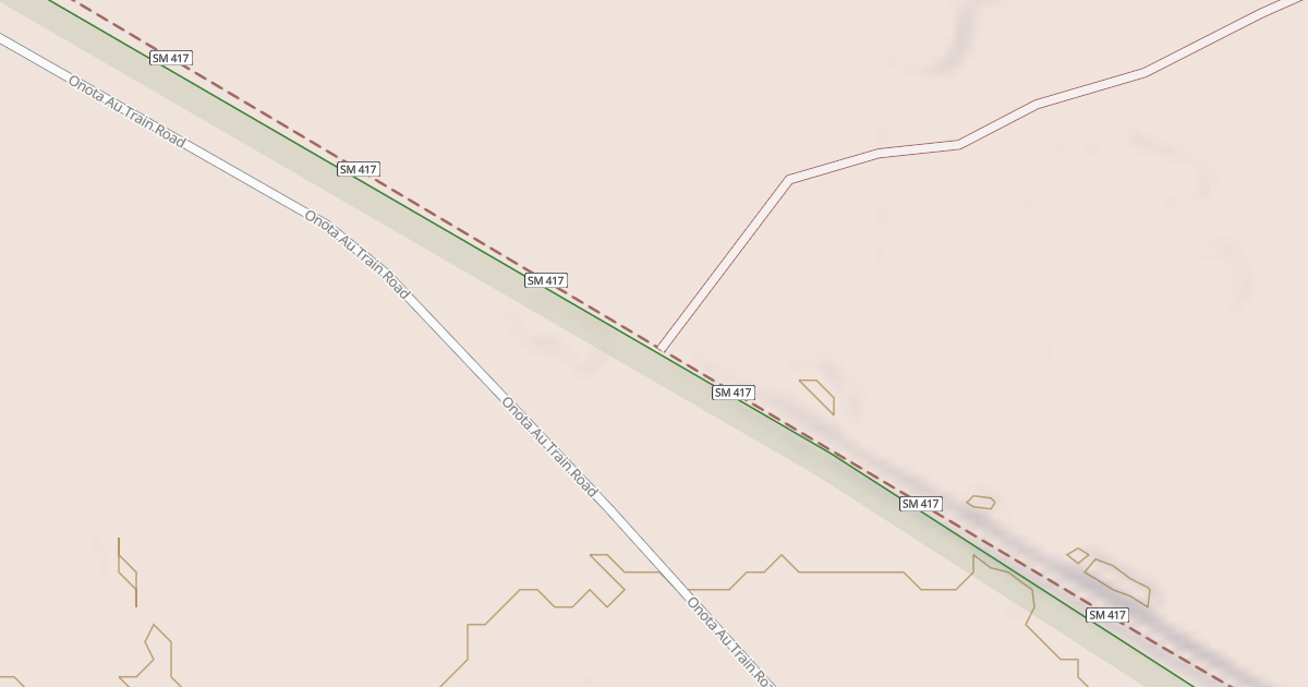 Map preview of Marquette-manistique Route