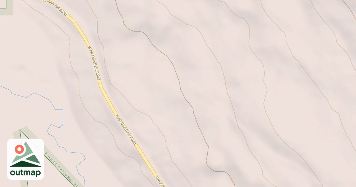 Map of CROWS NEST PEAK 45