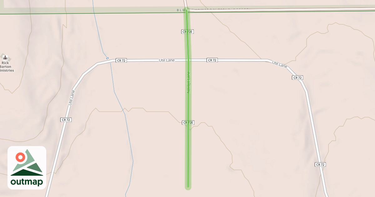 Map of Navajo Lane