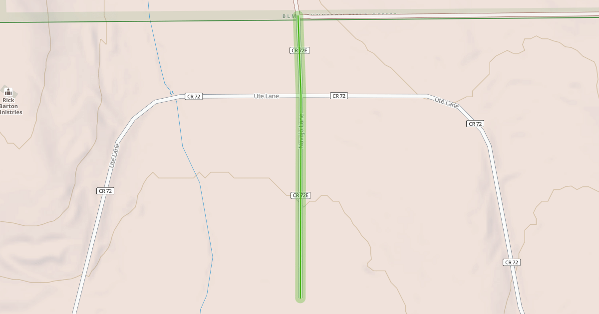 Map preview of Navajo Lane