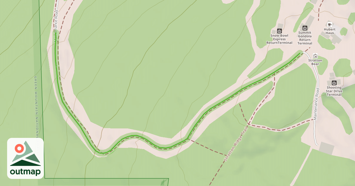 Map of Maintenance Road