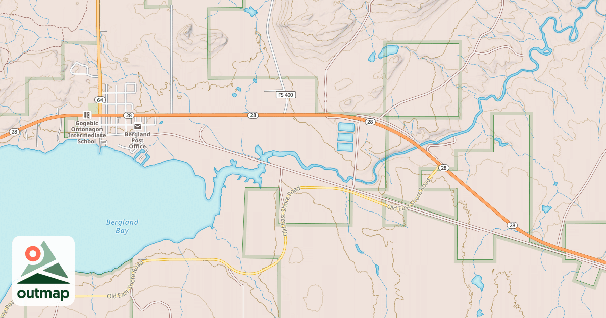 Map of BESSEMER SNOWMOBILE #8