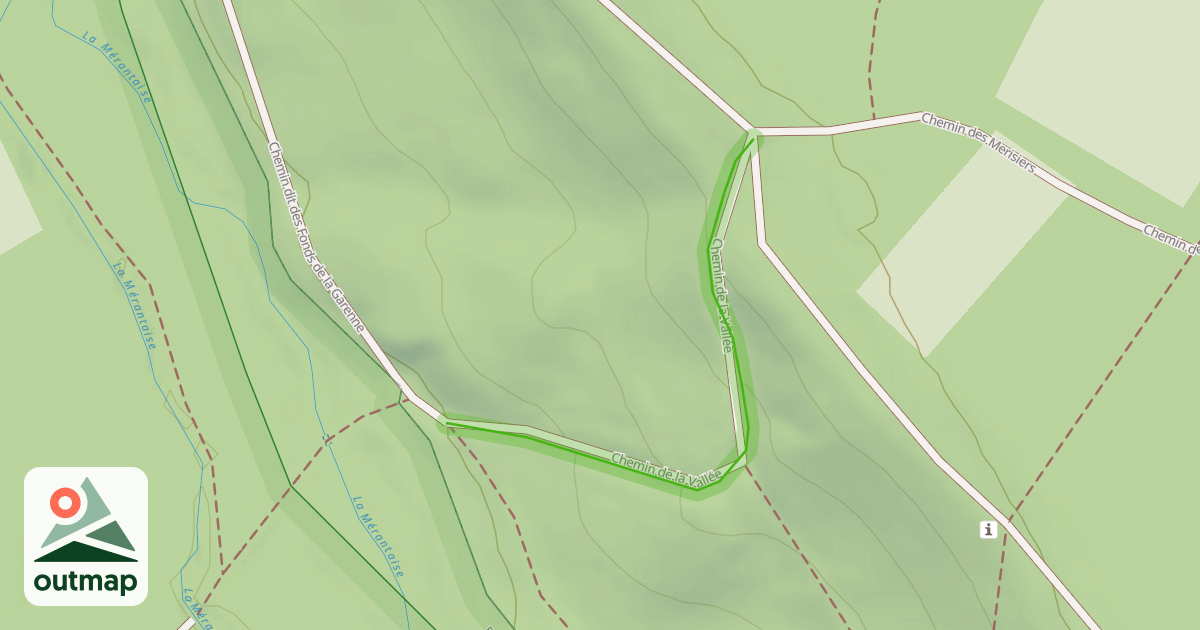 Map of Chemin de la Vallée