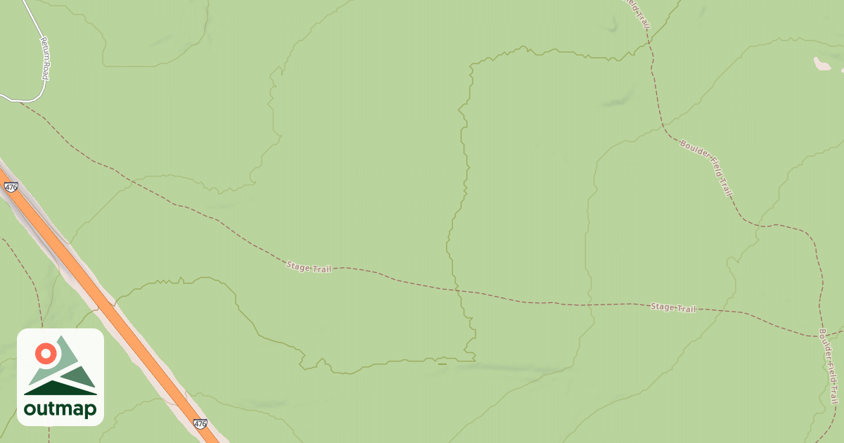 Map of Hickory Run State Park Trails
